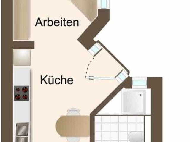 Mitten im Herzen der Stadt 3 Zimmer 1.OG Denkmalgeschützt Selbstnutzung möglich