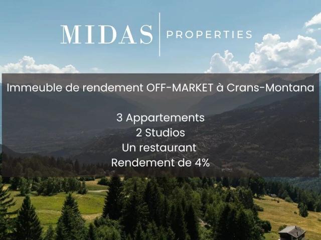 Mixed use building with 2 rooms on sale in Crans Montana Ref 87052 | dreamo. Ch
