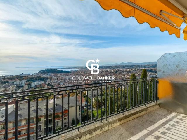 Mont Boron – Superbe 2 pièces traversant avec vues panoramiq. 60m² Nice