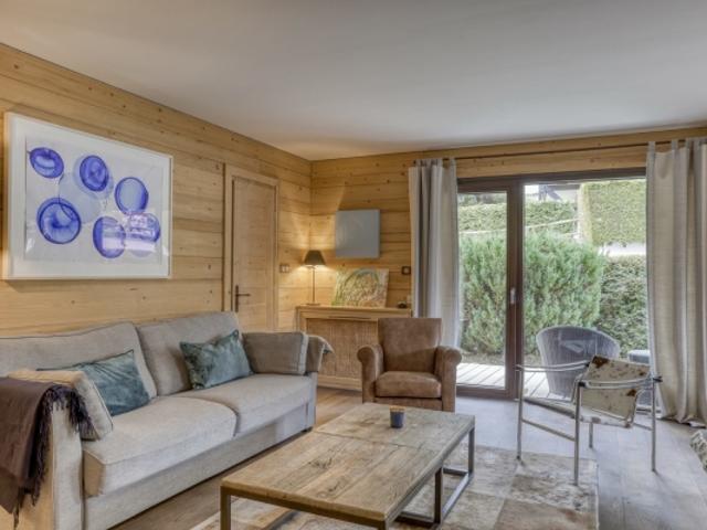 Mont d'Arbois, bel appartement 2 chambres, skis aux pieds