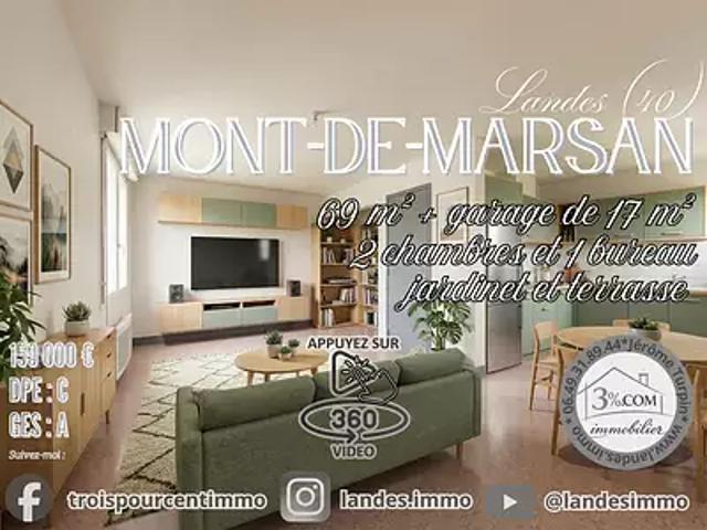 Mont de Marsan 40000 Achat / Vente maison 4 pièces t4