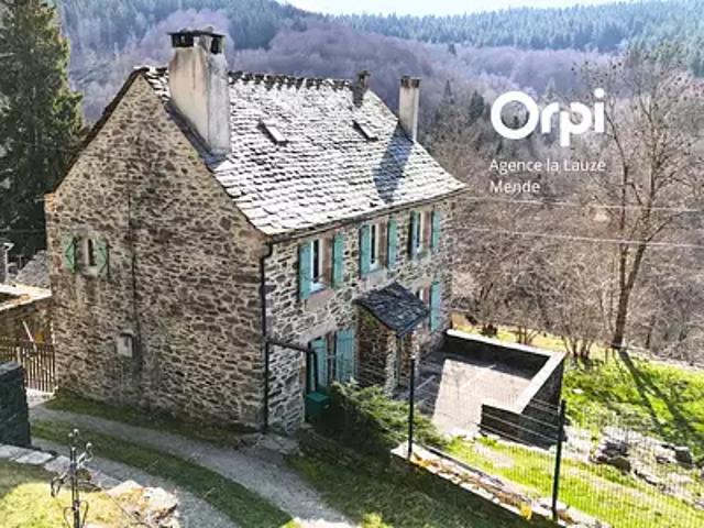 Mont Lozère et Goulet 48190 Achat / Vente maison 6 pièces t6 terrasse cave