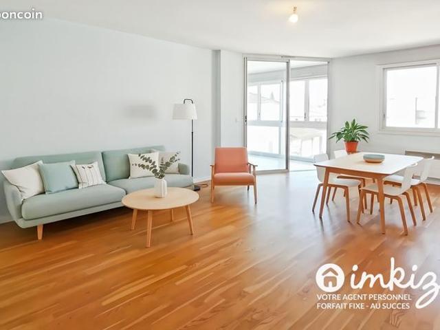 Montchat – Grand T3 de 93m² au calme, garage, cave