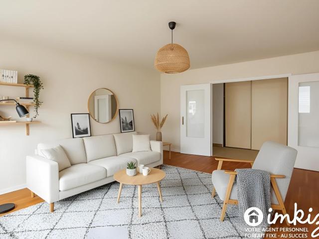 Montchat – Grand T3 de 93m² au calme, garage, cave