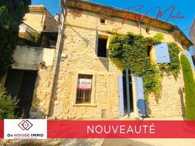 Montaren, en nouveauté belle et lumineuse maison de village en pierre de 190 m² avec ses deux terrasses