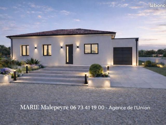 Montastruc la Conseillère: maison contemporaine 100 m² + terrain 700 m²