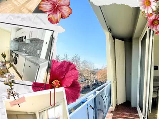 Montauban 82000 Location appartement 1 pièce t1 terrasse