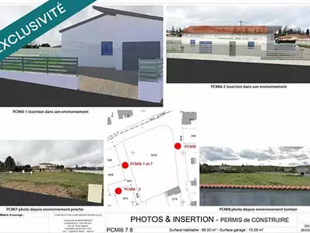 Montbrison 42600 Achat / Vente maison 4 pièces t4 parking