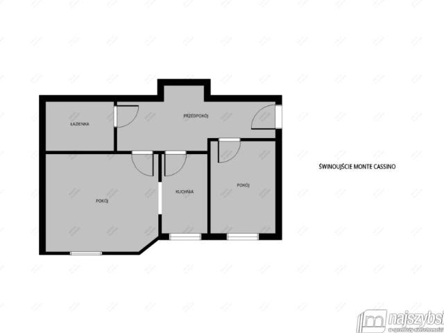 Monte Cassino 52,34 m², Świnoujście