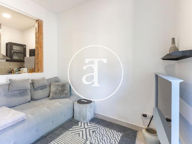 Monthly rental apartment with 1 bedroom and 1 bathroom with balcony and open views in Malasaña