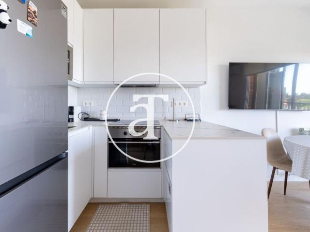 Temporary rental apartment with 1 bedroom and 1 bathroom with balcony in Chamartín