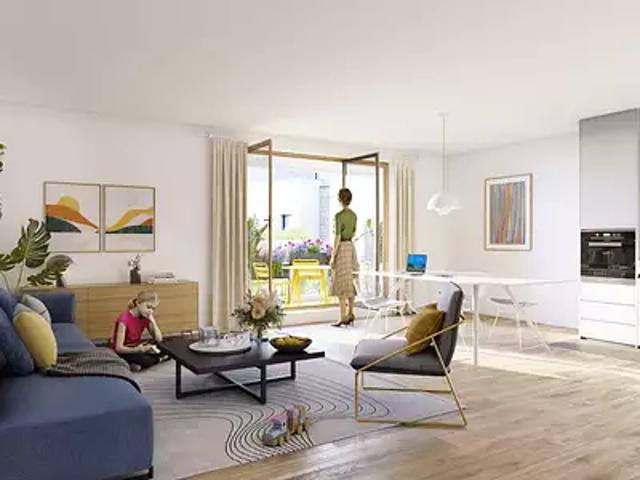 Montigny le Bretonneux 78180 Programme neuf appartement neuf à vendre t4 HQE RT 2012