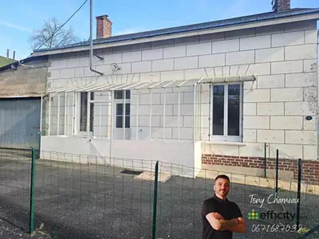 Montoire sur le Loir 41800 Achat / Vente maison 3 pièces t3 terrasse cave