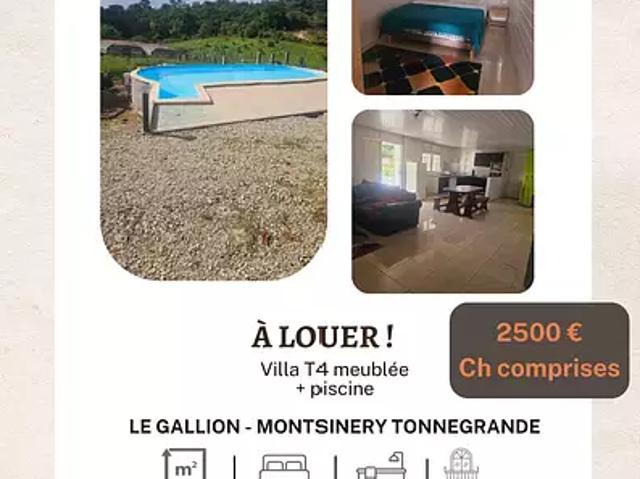 Montsinéry Tonnegrande 97356 Location maison 4 pièces t4