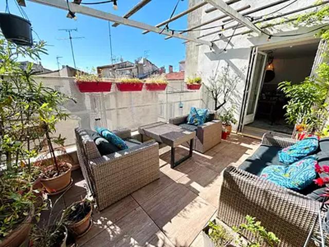 Montpellier 34000 Achat / Vente appartement 3 pièces t3 au dernier étage terrasse