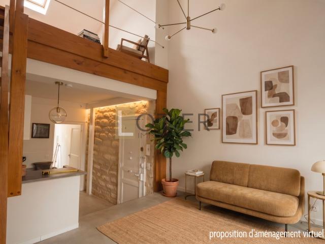 Montpellier Appartement 2 pièces avec cave et cour privative