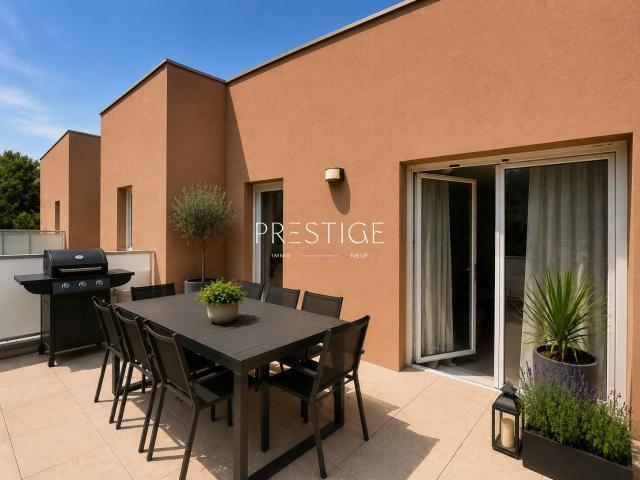 Montpellier Estanove Pas du Loup Dernier étage avec terrasse et garage au sein d'une résidence récente