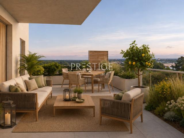 MONTPELLIER NORD T3 DUPLEX DERNIER ETAGE 69 m2 habitables + Terrasse plein sud de 14 m2