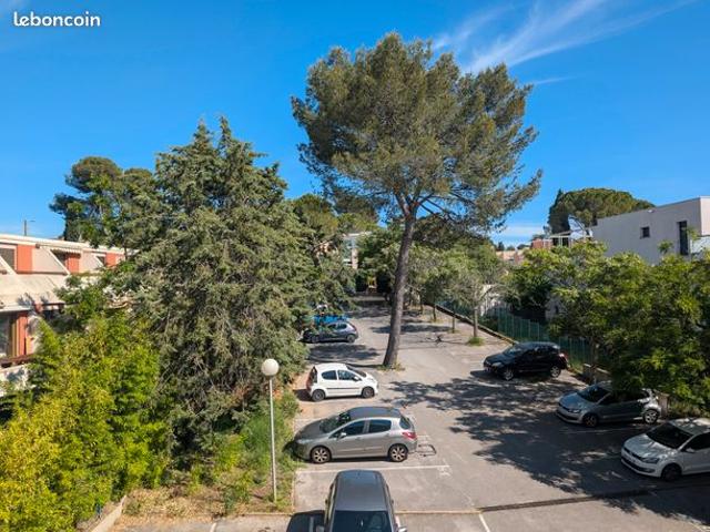 Montpellier quartier facs au calme Très joli studio en parfait état sis au 2eme et dernier étage avec terrasse et place de Parking privée et numérotée