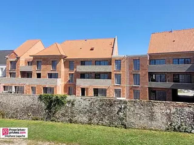 Montreuil 62170 Achat / Vente appartement 4 pièces t4 terrasse cave