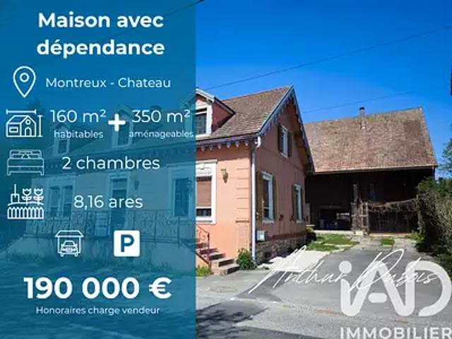 Montreux Château 90130 Achat / Vente maison 5 pièces t5 parking