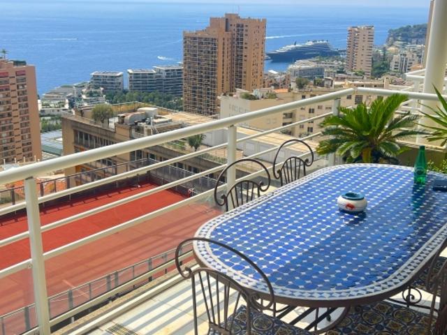 Monaco /Beausoleil, vue mer panoramique
