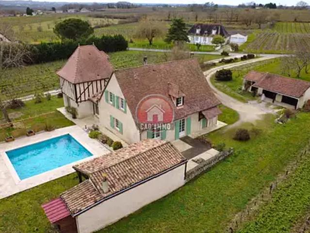 Monbazillac 24240 Achat / Vente maison 8 pièces t8 piscine