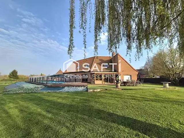 Moncheaux 59283 Achat / Vente maison 6 pièces t6 piscine terrasse