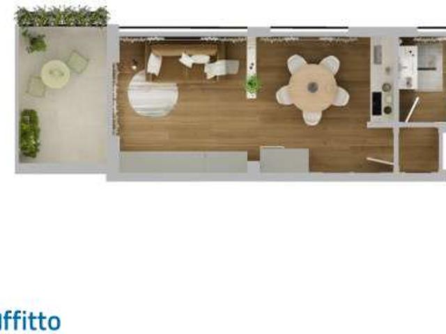 Monolocale arredato con terrazzo Affori, bovisa, niguarda, testi