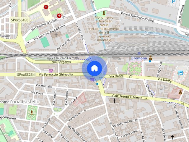Monolocale laterale Corso Campi