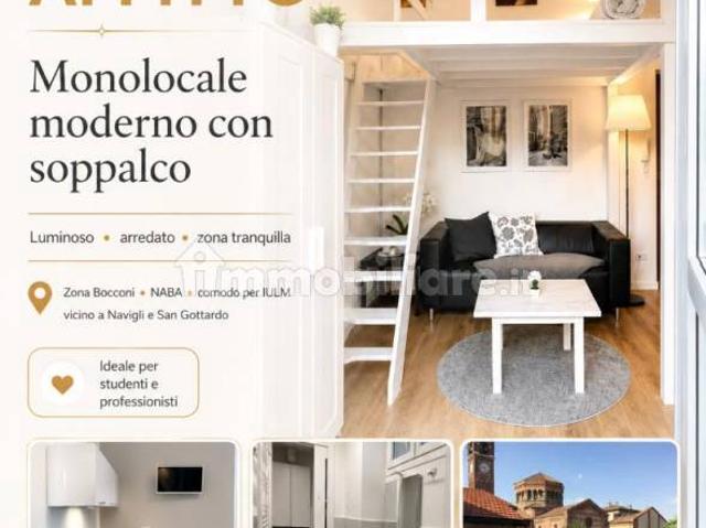 Monolocale via Francesco Borromini 5, Corso San Gottardo, Milano
