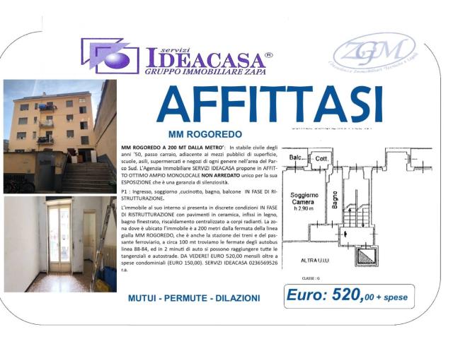 Monolocale via Freikofel 24, Santa Giulia, Milano