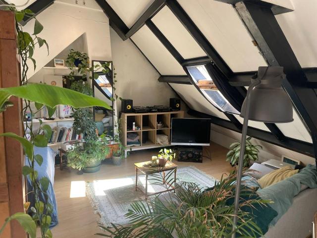 mooie zolderkamer met eigen kookgelegenheid
