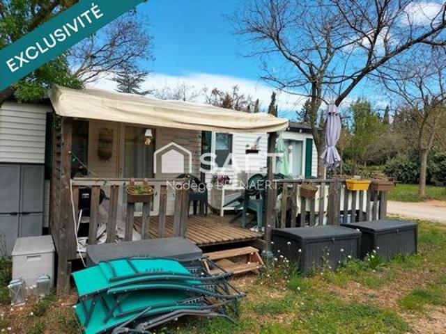MOBIL HOME 3 CHAMBRES À VENDRE – SAINT ANDRÉ DE SANGONIS