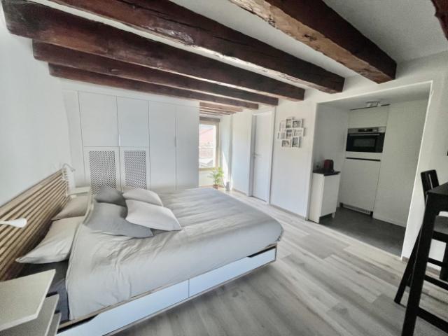 Möblierte Studio Wohnung zur Miete – Nyon, Rue de Rive 53, Seeblick im 4. Stock