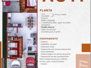 MODELO ASTI CASA DE UNA PLANTA EN NUEVO CONDOMINIO POR LA UNIVERSIDAD DE DURANGO