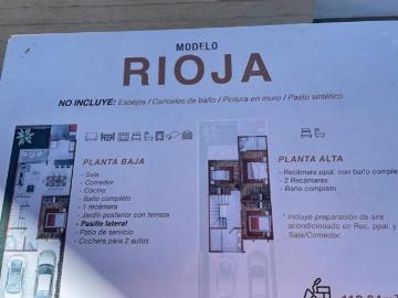 MODELO RIOJA, CASA NUEVA EN VENTA ZONA NORTE DE AGS. POR EL PIVA
