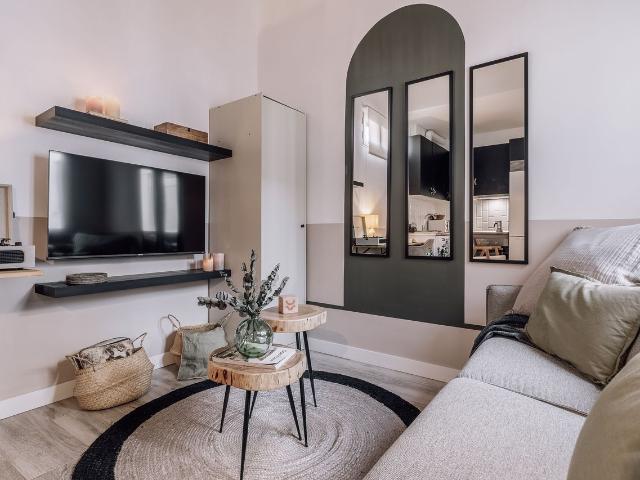 Modern 1 Bedroom Apartment with AC and Smart Amenities in Vallehermoso, Madrid Amsterdam Apartments for Rent