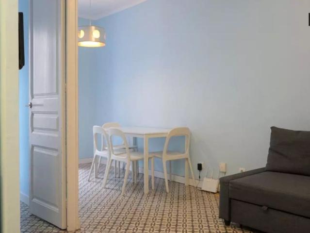 Modern 1 bedroom apartment for rent near Metro in lively Gràcia