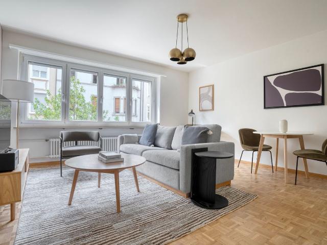 Modern 1 Bedroom Furnished Apartment in Gundeldingen, Basel Amsterdam Apartments for Rent