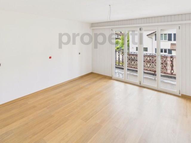 Modern 4.5 room apartment with balcony and fireplace in Mels