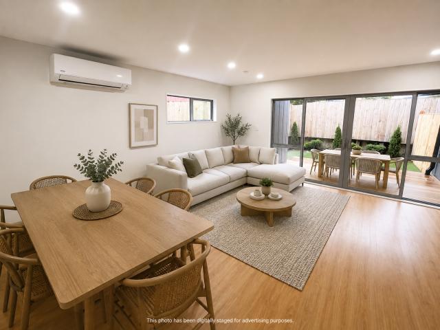 Modern Corner Ground Level Two Bedroom, One Bathroom Apartment