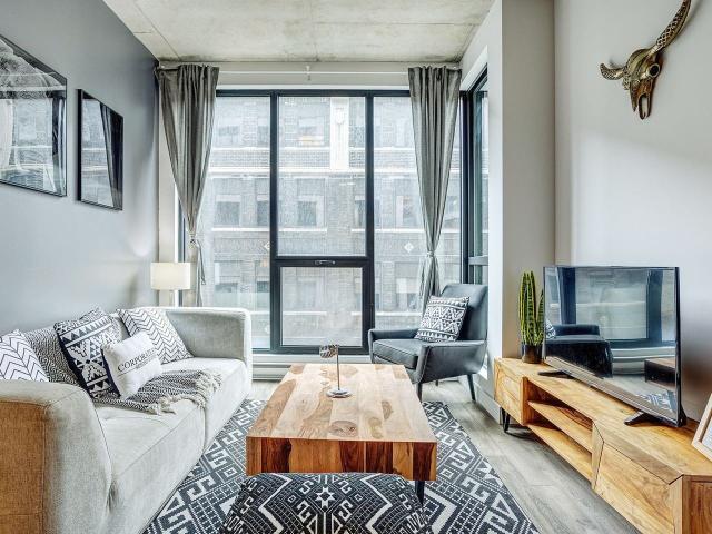 Modern Apartment in Montreal | Fully Furnished | Utilities Included 2 Bedroom Apartment for Rent at 2100 Rue De Bleury, Montréal, QC H3A 0H4 Quartier Ville Marie