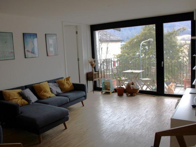 modern, bright 3.5 room apartment in Wollishofen with a view