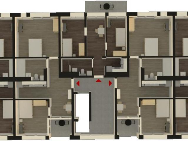 Modern double bedroom in Moabit