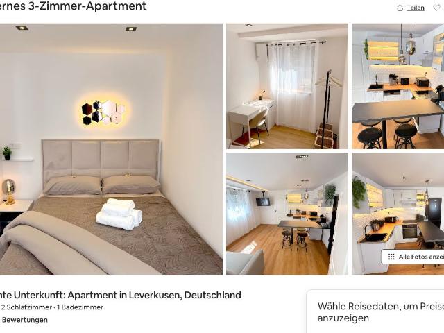 Modern, Fully Equipped 3 Room Apartment in Leverkusen – Ideal for Business Travelers