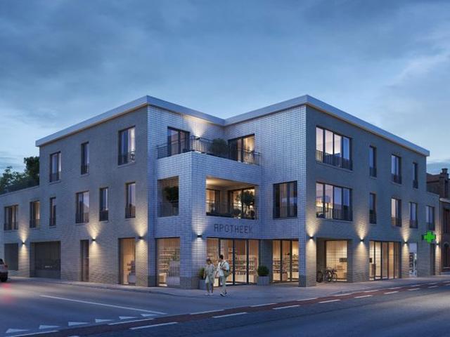 Modern nieuwbouwappartement in het groene Assebroek, op fie