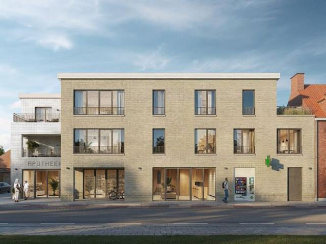 Modern nieuwbouwappartement in het groene Assebroek, op fie
