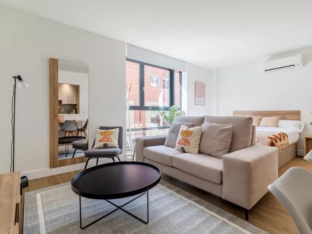 Modern Studio near Plaza de Castilla & AZCA Business District, Madrid Amsterdam Apartments for Rent