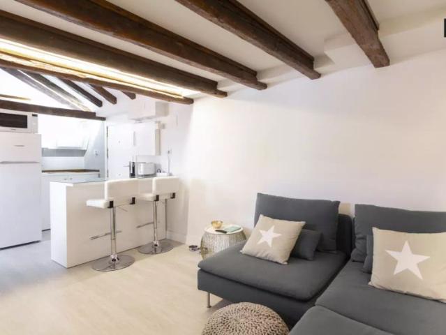 Modern studio apartment for rent in Atocha